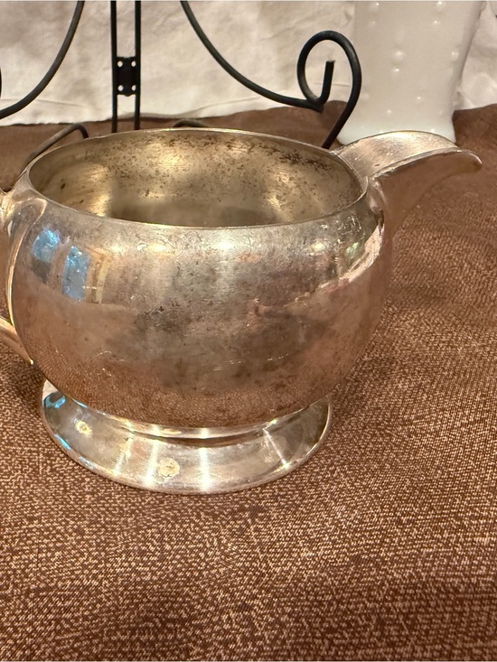 Other - Vintage Silver Plated Creamer Pitcher - Shiny Silver
